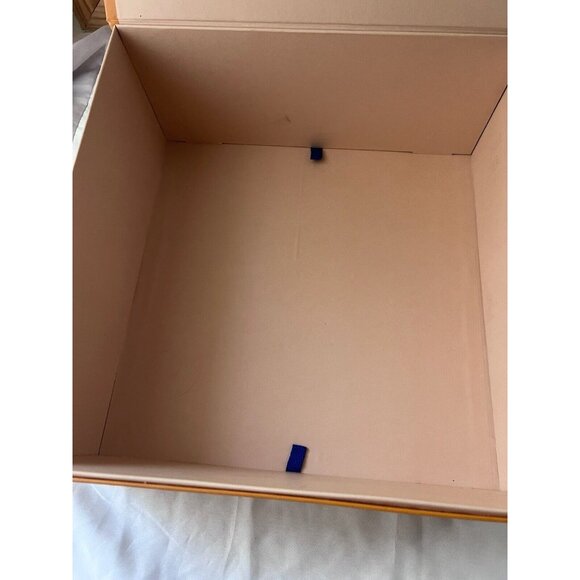 Louis Vuitton Empty Gift Box Orange Brown 13.5" x 14" x 5.5" - Picture 10 of 12